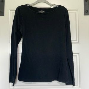 Black long sleeve tee J crew artist tee mercantile